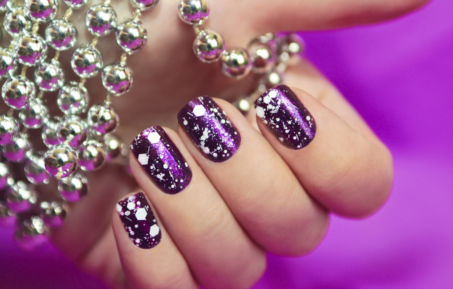 Nails art viola 